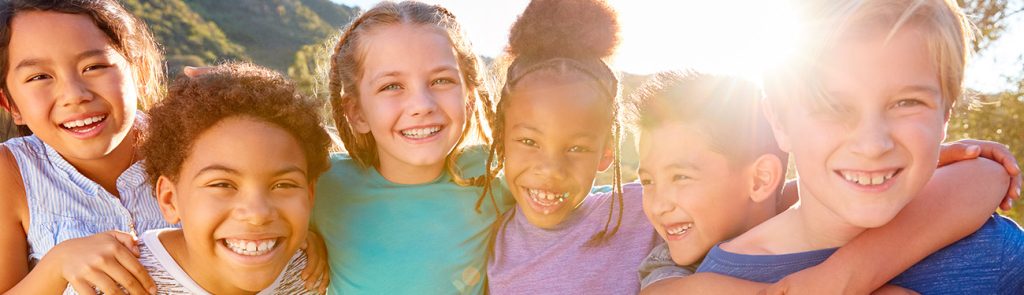 kids smiling