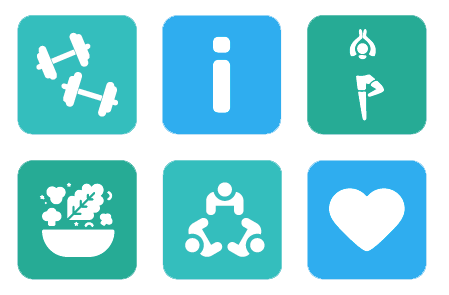 Info graphic of diabetes prevention icons