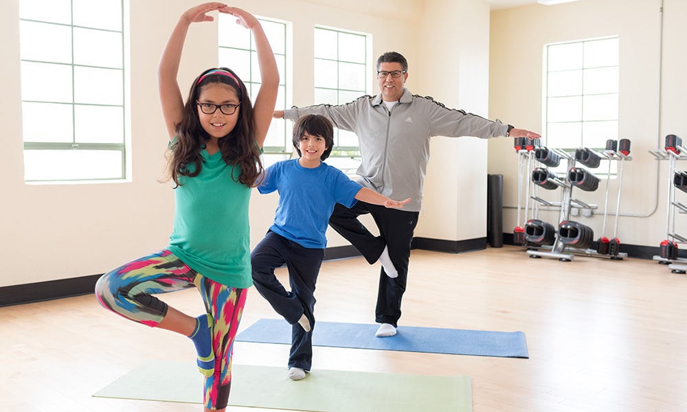 family fitness class