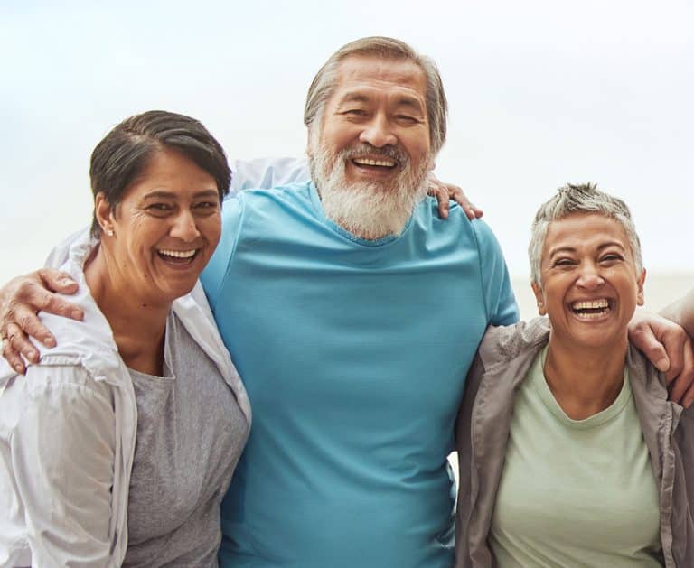 group of friends laughing